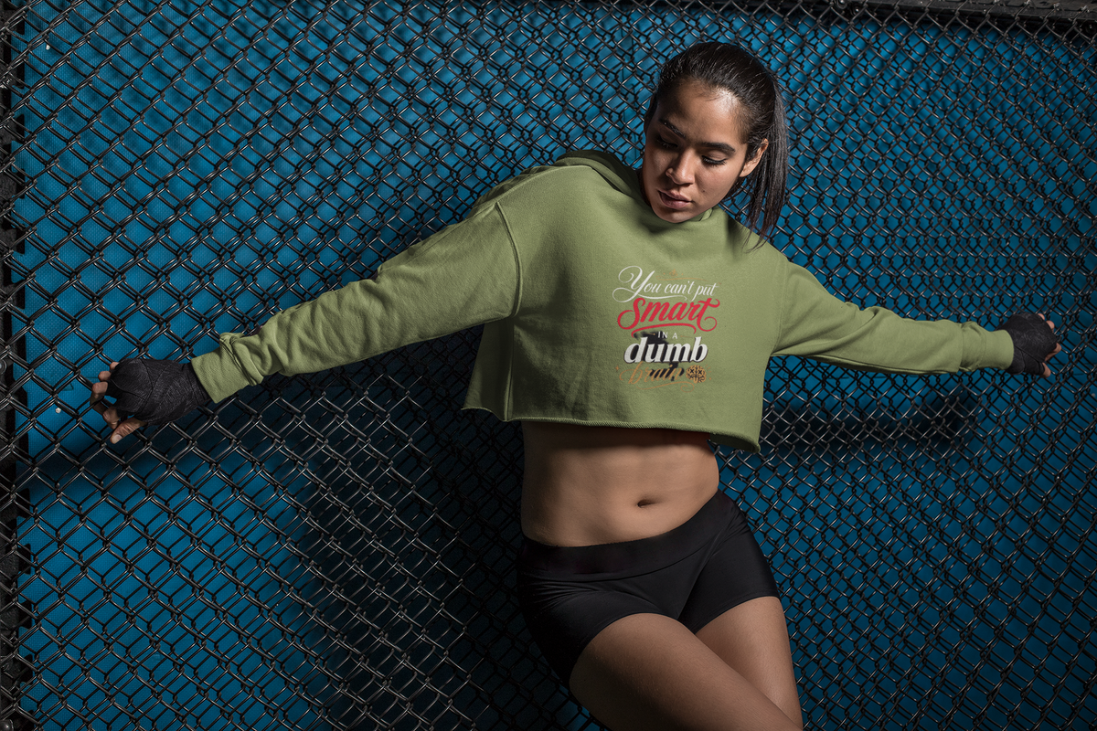 Women's Cropped Fleece Hoodie